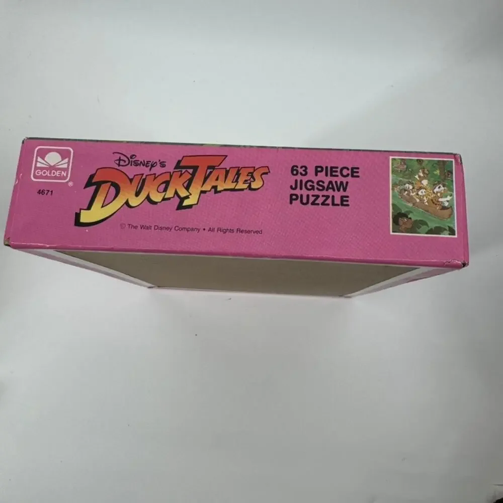 Disney DuckTales 63 Piece Jigsaw Puzzle  Factory Sealed Vintage Golden #4671